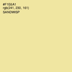 #F1E6A1 - Sandwisp Color Image