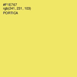 #F1E767 - Portica Color Image