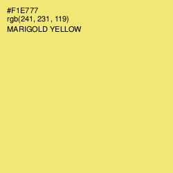 #F1E777 - Marigold Yellow Color Image