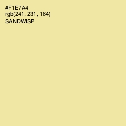 #F1E7A4 - Sandwisp Color Image