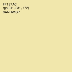 #F1E7AC - Sandwisp Color Image