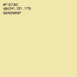 #F1E7AD - Sandwisp Color Image