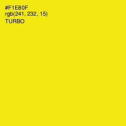 #F1E80F - Turbo Color Image