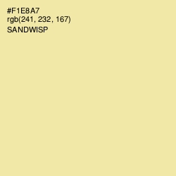 #F1E8A7 - Sandwisp Color Image