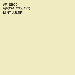 #F1EBC0 - Mint Julep Color Image