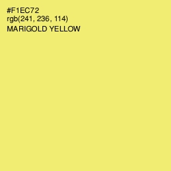 #F1EC72 - Marigold Yellow Color Image