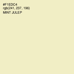 #F1EDC4 - Mint Julep Color Image