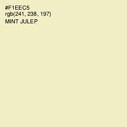 #F1EEC5 - Mint Julep Color Image