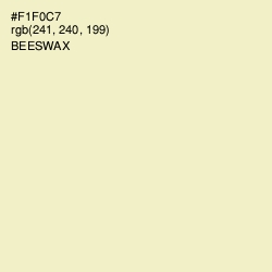 #F1F0C7 - Beeswax Color Image