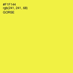 #F1F144 - Gorse Color Image