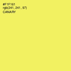 #F1F161 - Canary Color Image