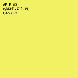 #F1F163 - Canary Color Image