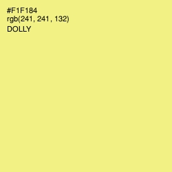 #F1F184 - Dolly Color Image