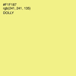 #F1F187 - Dolly Color Image
