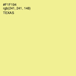 #F1F194 - Texas Color Image