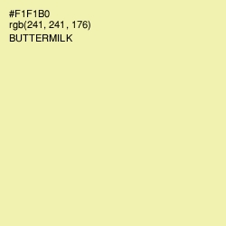 #F1F1B0 - Buttermilk Color Image