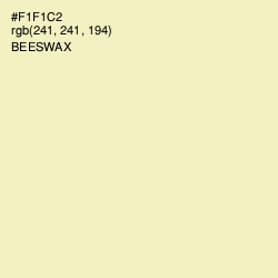 #F1F1C2 - Beeswax Color Image