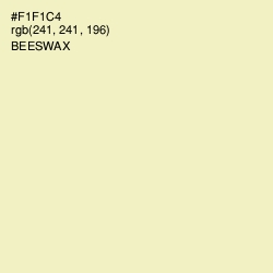 #F1F1C4 - Beeswax Color Image