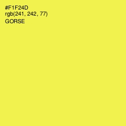 #F1F24D - Gorse Color Image