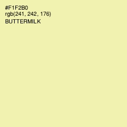 #F1F2B0 - Buttermilk Color Image