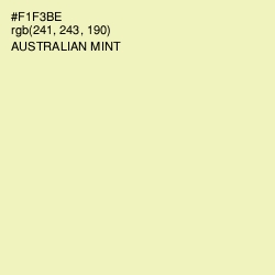 #F1F3BE - Australian Mint Color Image