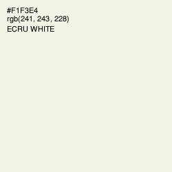 #F1F3E4 - Ecru White Color Image