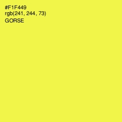 #F1F449 - Gorse Color Image