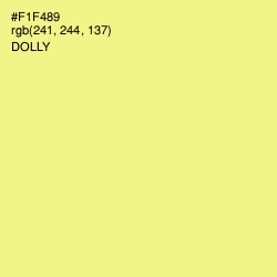 #F1F489 - Dolly Color Image