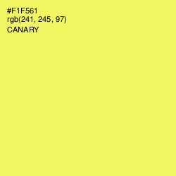 #F1F561 - Canary Color Image