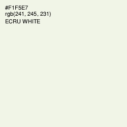 #F1F5E7 - Ecru White Color Image