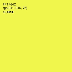 #F1F64C - Gorse Color Image