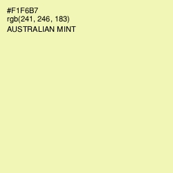 #F1F6B7 - Australian Mint Color Image