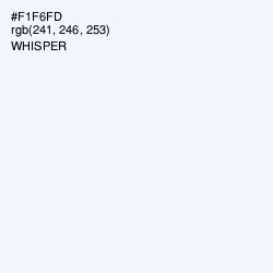 #F1F6FD - Whisper Color Image