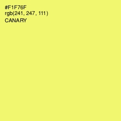 #F1F76F - Canary Color Image