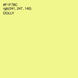 #F1F78C - Dolly Color Image