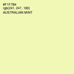 #F1F7B4 - Australian Mint Color Image