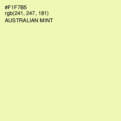 #F1F7B5 - Australian Mint Color Image