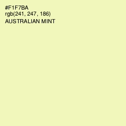 #F1F7BA - Australian Mint Color Image
