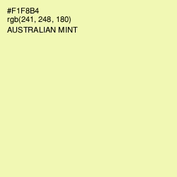 #F1F8B4 - Australian Mint Color Image
