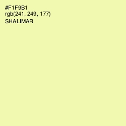 #F1F9B1 - Shalimar Color Image