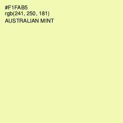 #F1FAB5 - Australian Mint Color Image