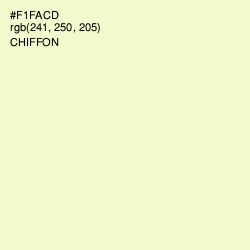 #F1FACD - Chiffon Color Image