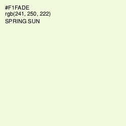 #F1FADE - Spring Sun Color Image