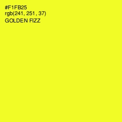 #F1FB25 - Golden Fizz Color Image