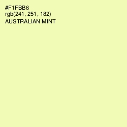 #F1FBB6 - Australian Mint Color Image