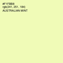 #F1FBB8 - Australian Mint Color Image