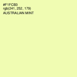 #F1FCB3 - Australian Mint Color Image