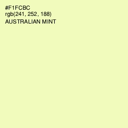 #F1FCBC - Australian Mint Color Image