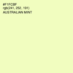 #F1FCBF - Australian Mint Color Image