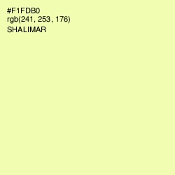 #F1FDB0 - Shalimar Color Image